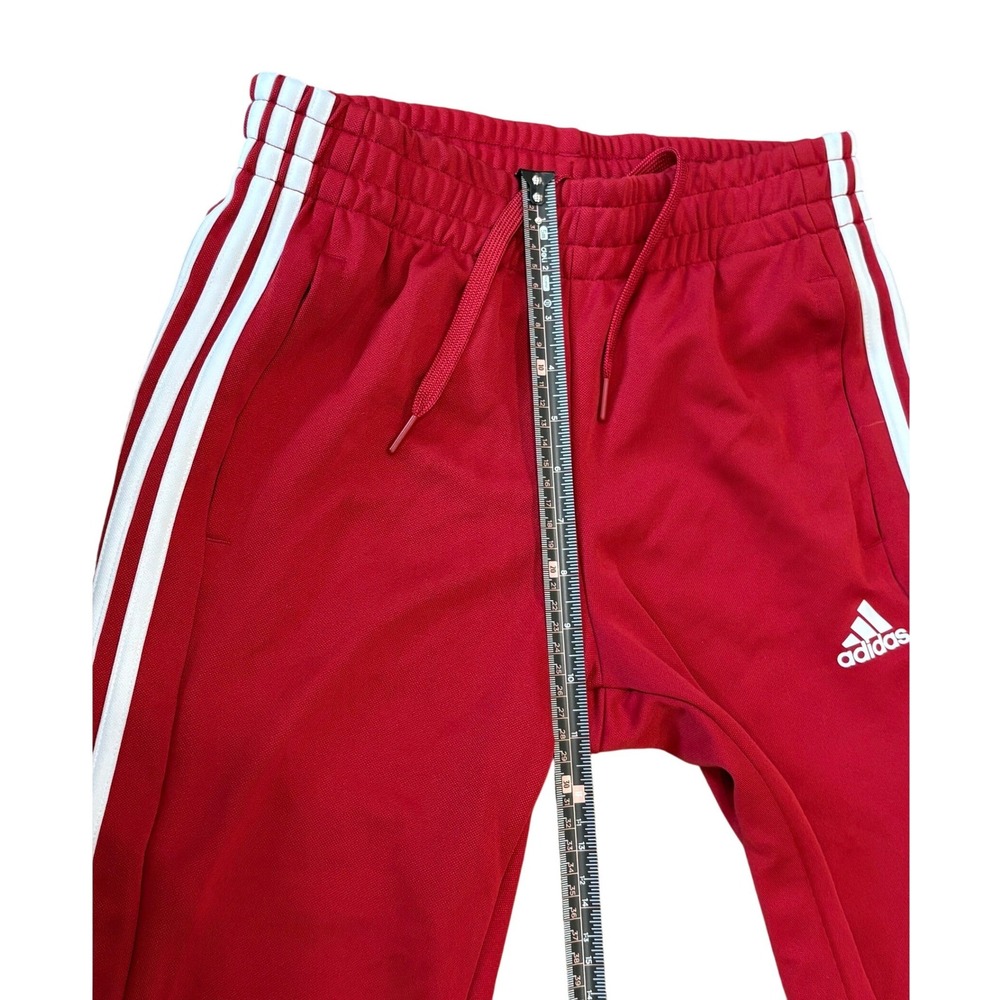 Adidas Track Pants Women XS Red Tiro 3-Stripe‎ Athletic Joggers Zipper Cuffs - Picture 7 of 9